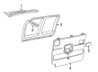 2003 Chevy Express 1500 Door Moldings Diagram - 22758136
