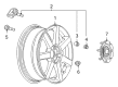 Cadillac STS TPMS Sensor Diagram - 25758220