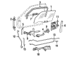 Cadillac DeVille Door Handle Diagram - 20734010
