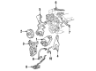Chevy C2500 Suburban Alternator Bracket Diagram - 10187611