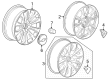Chevy Silverado 1500 Wheel Cover Diagram - 85002881