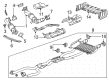 Cadillac Catalytic Converter Diagram - 12671759