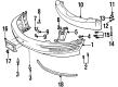 Buick Riviera Bumper Diagram - 25664830