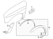 2003 Chevy Tracker Door Moldings Diagram - 30022988