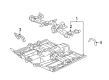 Saturn LW2 Floor Pan Diagram - 21992682