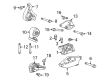 2010 Cadillac SRX Engine Mount Bracket Diagram - 13227755
