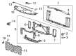 2020 GMC Yukon XL Weather Strip Diagram - 23423407