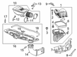Chevy Silverado 1500 Air Filter Box Diagram - 84854463