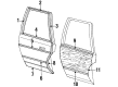 1990 Oldsmobile Custom Cruiser Door Moldings Diagram - 20107197