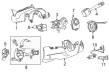 2013 Chevy Sonic Steering Column Cover Diagram - 94551792
