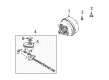 Cadillac Brake Booster Diagram - 20800045