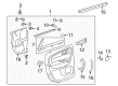 2012 GMC Acadia Door Moldings Diagram - 25885301