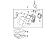2005 Pontiac Vibe Seat Cushion Pad Diagram - 88973892