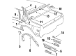 Oldsmobile Calais Door Moldings Diagram - 20717269