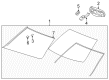 2008 Cadillac CTS Mirror Cover Diagram - 25796687