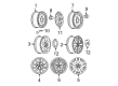 Buick Wheel Cover Diagram - 9595653