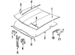 Pontiac Hood Latch Diagram - 22535659