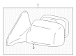 Pontiac Mirror Cover Diagram - 19184627