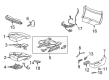 2022 Cadillac Escalade ESV Seat Cushion Pad Diagram - 84813604