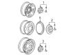 Chevy Silverado 2500 HD Wheel Cover Diagram - 22769470
