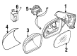 2001 Cadillac Catera Side View Mirrors Diagram - 24401333