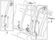 2016 Chevy Cruze Limited Seat Belt Diagram - 19353330