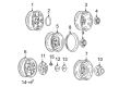 Cadillac Wheel Cover Diagram - 15635450