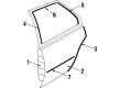 1989 Buick Skyhawk Door Moldings Diagram - 20351646
