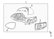 Chevy Spark Side View Mirrors Diagram - 95434295