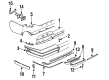 Cadillac Eldorado Bumper Reflector Diagram - 16508662