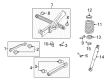 Chevy Avalanche Trailing Arm Diagram - 22868629