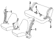 1992 Pontiac Sunbird Seat Belt Diagram - 12509745