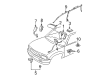 Oldsmobile Bravada Air Bag Sensor Diagram - 15085679