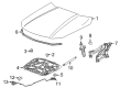 Cadillac Hood Latch Diagram - 84890225