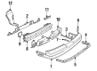Oldsmobile Cutlass Supreme Bumper Diagram - 12530410