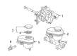 GMC Brake Booster Diagram - 19371357