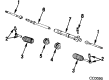 Pontiac 6000 Rack and Pinion Boot Diagram - 7839156