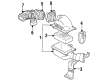 Oldsmobile Cutlass Supreme Air Intake Coupling Diagram - 25147230