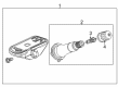 Cadillac TPMS Sensor Diagram - 13542523