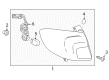 2017 Buick Envision Tail Light Diagram - 84246416