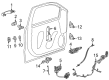 Cadillac Door Handle Diagram - 13542098