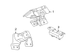 2006 Hummer H2 Engine Mount Bracket Diagram - 15137614