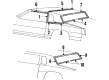1988 Oldsmobile Cutlass Supreme Door Moldings Diagram - 20291223
