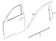 2022 Cadillac CT5 Door Moldings Diagram - 84870978