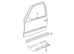 2003 Chevy Avalanche 2500 Door Moldings Diagram - 93440202