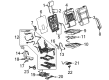 2022 GMC Yukon XL Seat Cushion Pad Diagram - 86774148