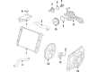 Cadillac CTS Water Pump Diagram - 12700555