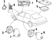 2000 Cadillac Catera Car Speakers Diagram - 90566828