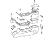 Oldsmobile Toronado Center Console Base Diagram - 22528450