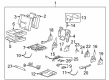 2012 Cadillac Escalade ESV Seat Cushion Pad Diagram - 22771059